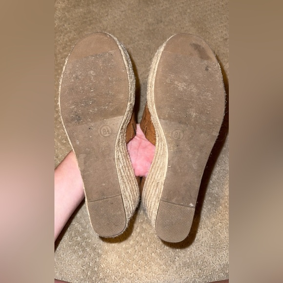 Universal Threads Espadrille Wedge Sandals in Cognac Brown Womens Size 8.5M - Picture 4 of 6